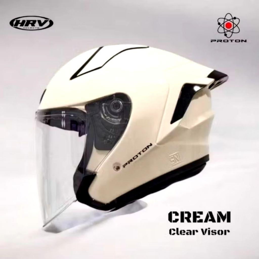 HELM HRV PROTON CREAM GLOSS SINGLE VISOR ORIGINAL
