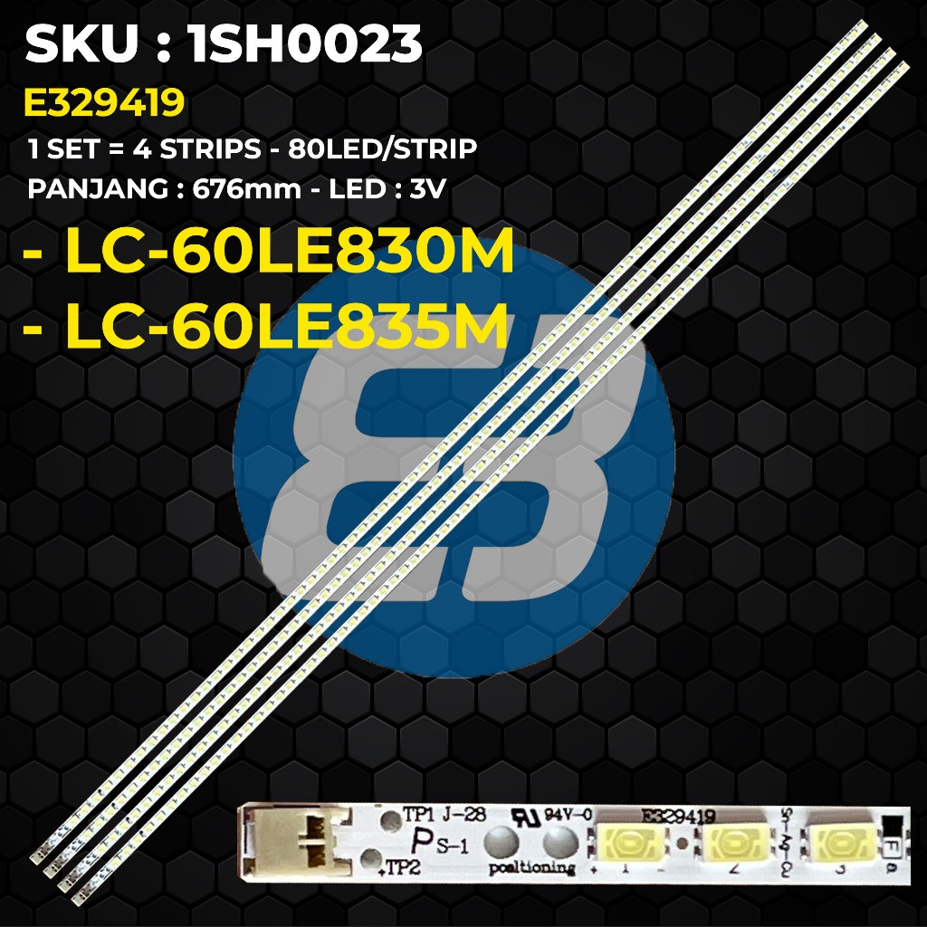 Backlight TV SHARP 60 Inch LC-60LE830M LC-60LE835M E329419