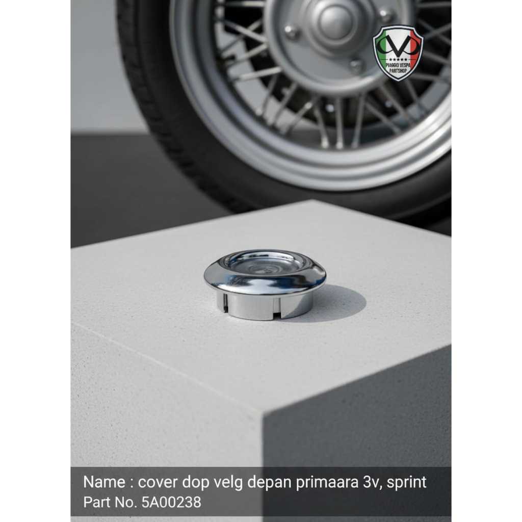 Dop Velg Depan Vespa Matic Sprint Primavera 3v Iget LX 125 Tutup Velg Original Piaggio ( 5A000238 )