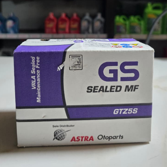 Aki Motor GS Astra GTZ5S 12V 3.5Ah 10Hr Beat Scoopy Vario