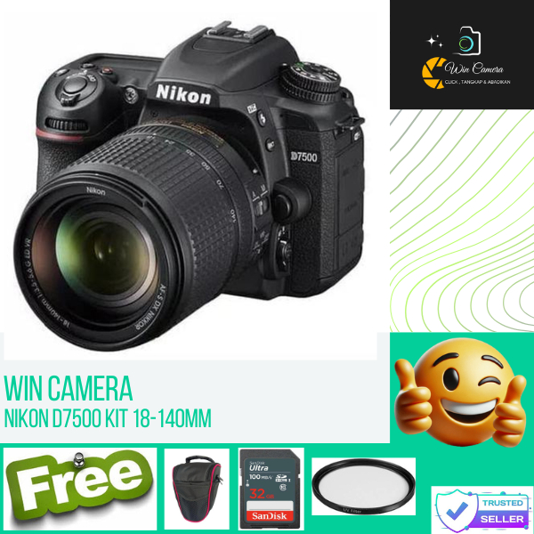 Kamera Nikon D7500 kit 18-140mm / nikon d7500 body only / d7500