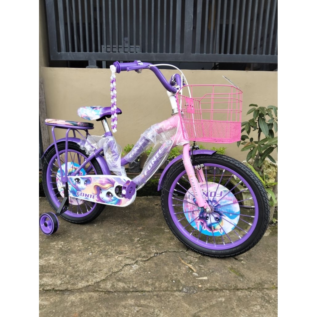 SEPEDA ANAK CEWEK UKURAN 18/SEPEDA ANAK CEWEK/SEPEDA ANAK CEWEK BARU MURAH UKURAN 18/SEPEDA BARU ANA
