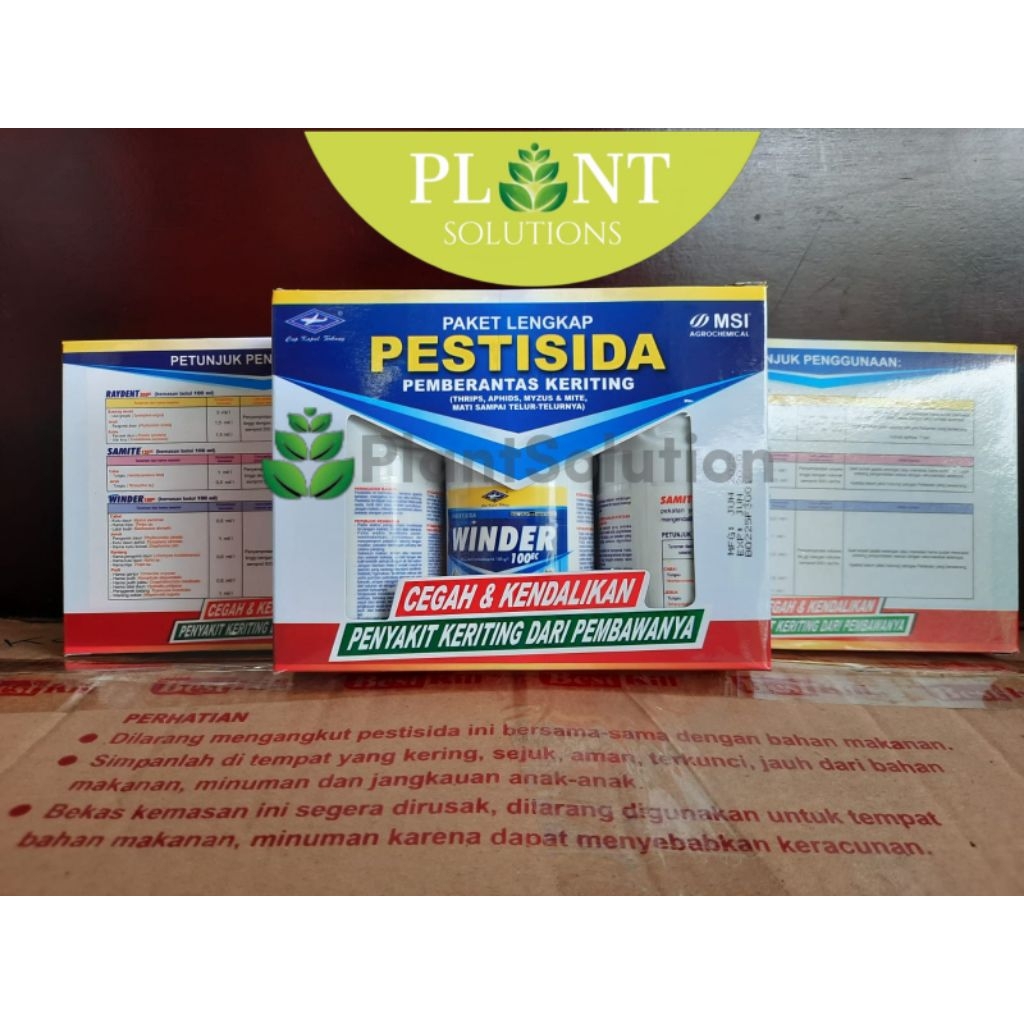 Paket Lengkap Pestisida Anti Keriting Daun Cabe Cabai 3 in 1 Obat Hama Tanaman