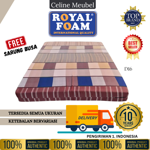ROYAL FOAM-KASUR BUSA / KASUR TIDUR / SPON TIDUR ROYAL FOAM GARANSI RESMI