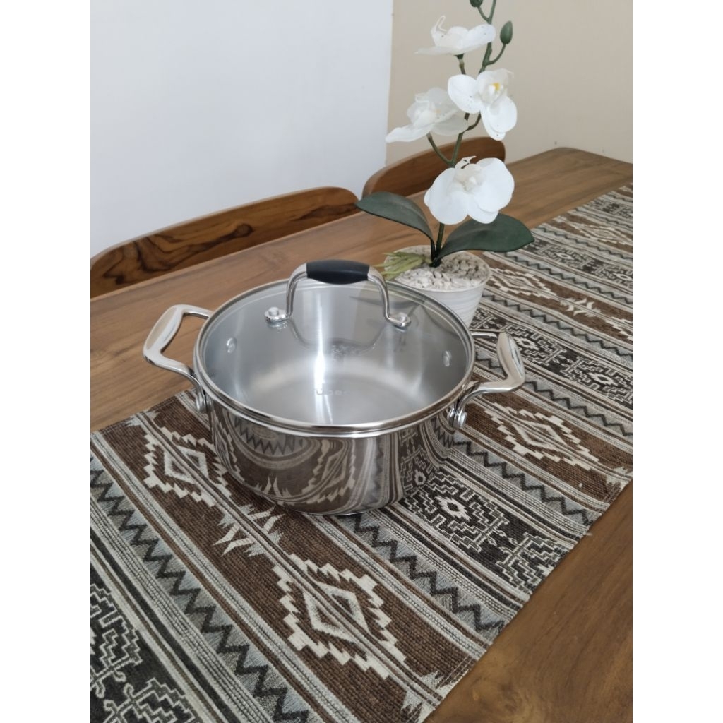 dutch oven panci premium 20 cm  brand TiVoli, REVERE dan COOK''S by Eropa stanlees sus 316