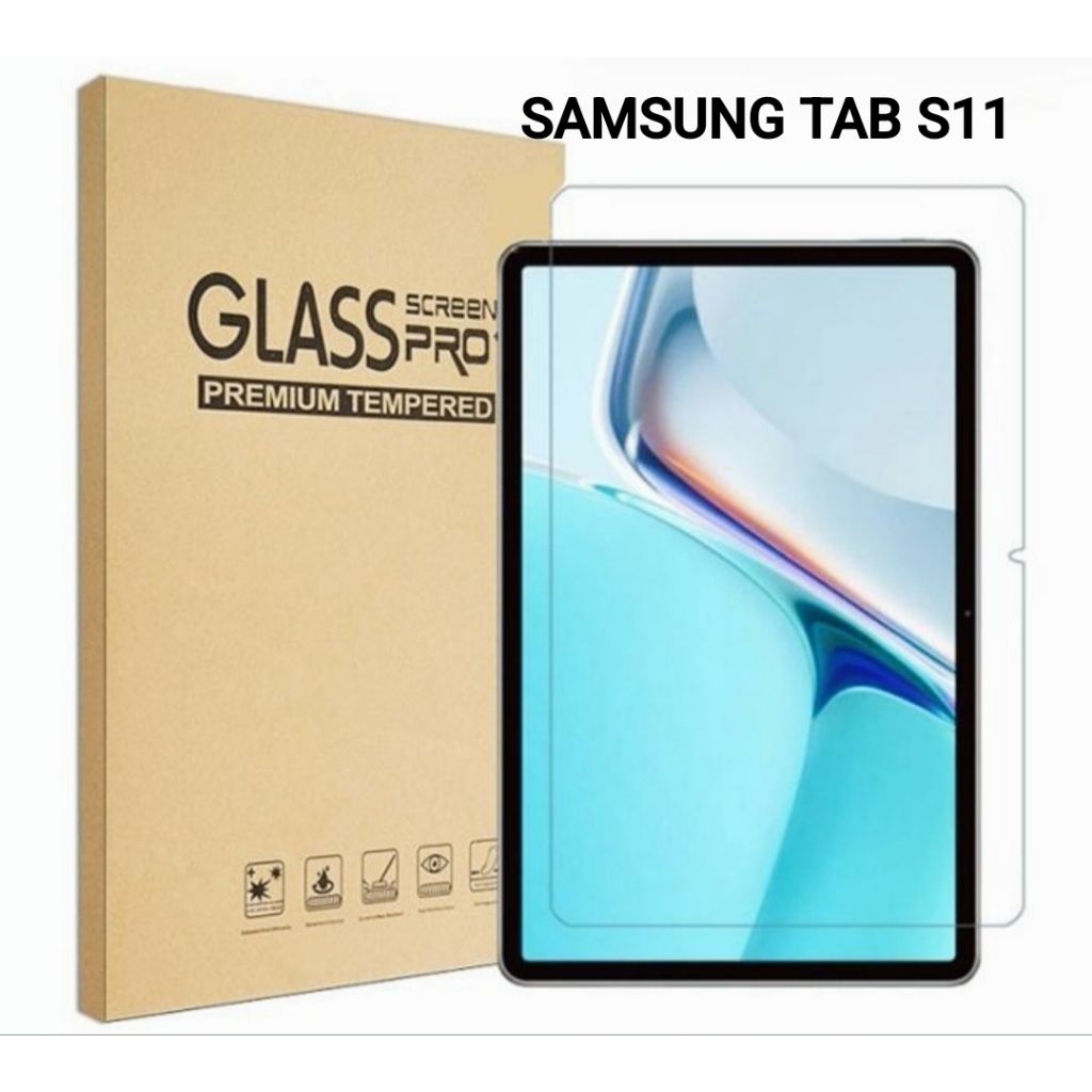 Tempered Glass Samsung Galaxy Tab S11 11.0" - Samsung Tab S11 Ultra 14.6" Anti Gores Kaca Bening Pel