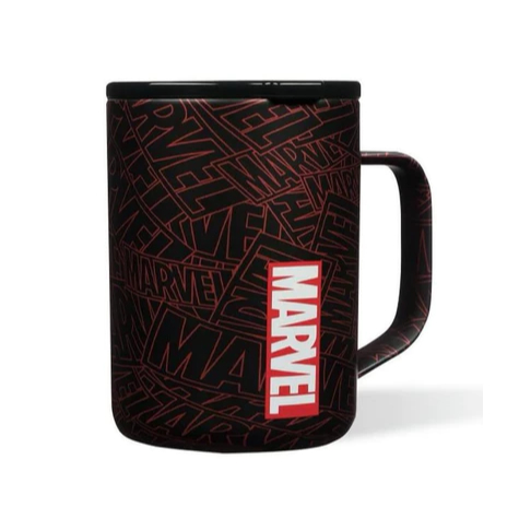 mug corkcicle 16 oz marvel logo