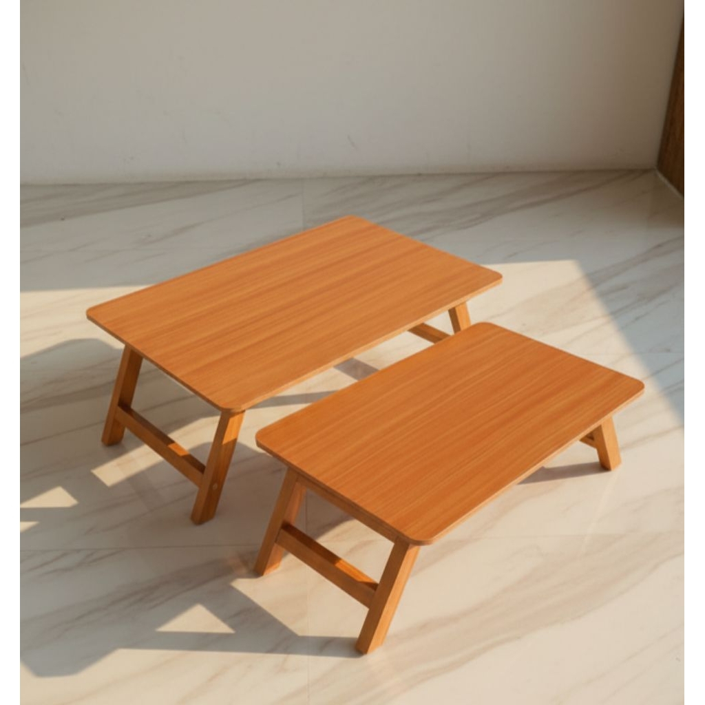 meja lipat belajar/meja portable/meja lipat kayu/meja kerja/meja al Qur'an/meja warkop