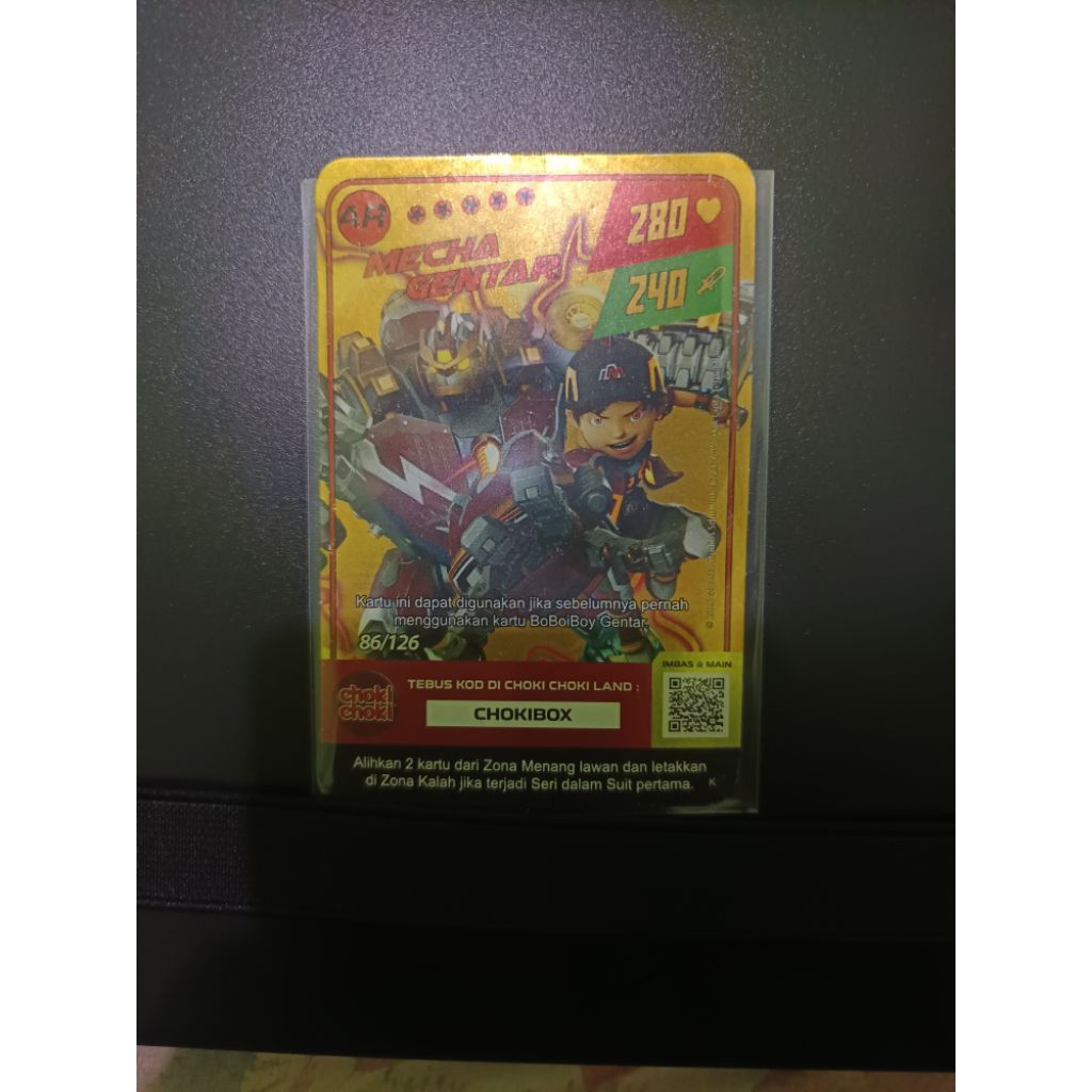 Ar Mecha gentar boboiboy x choki choki rare