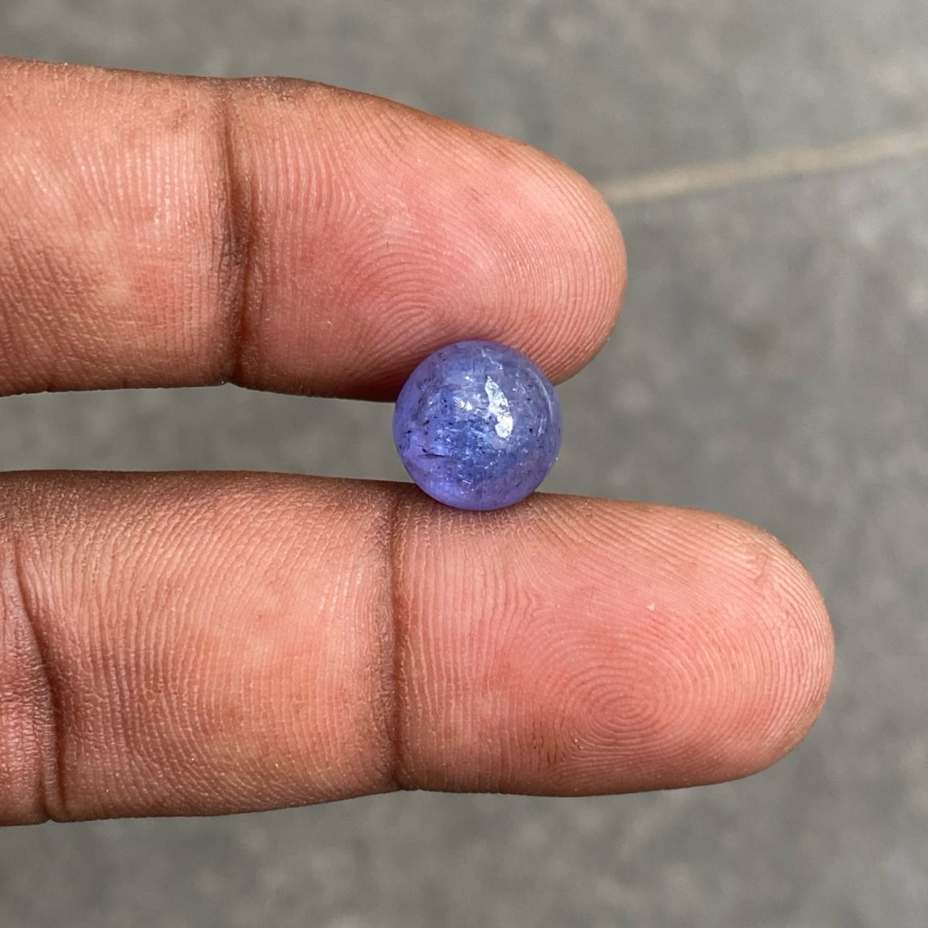 Batu tanzanite natural tanzanite batu blue tanzanite dim 10x10x7 CT 5.80