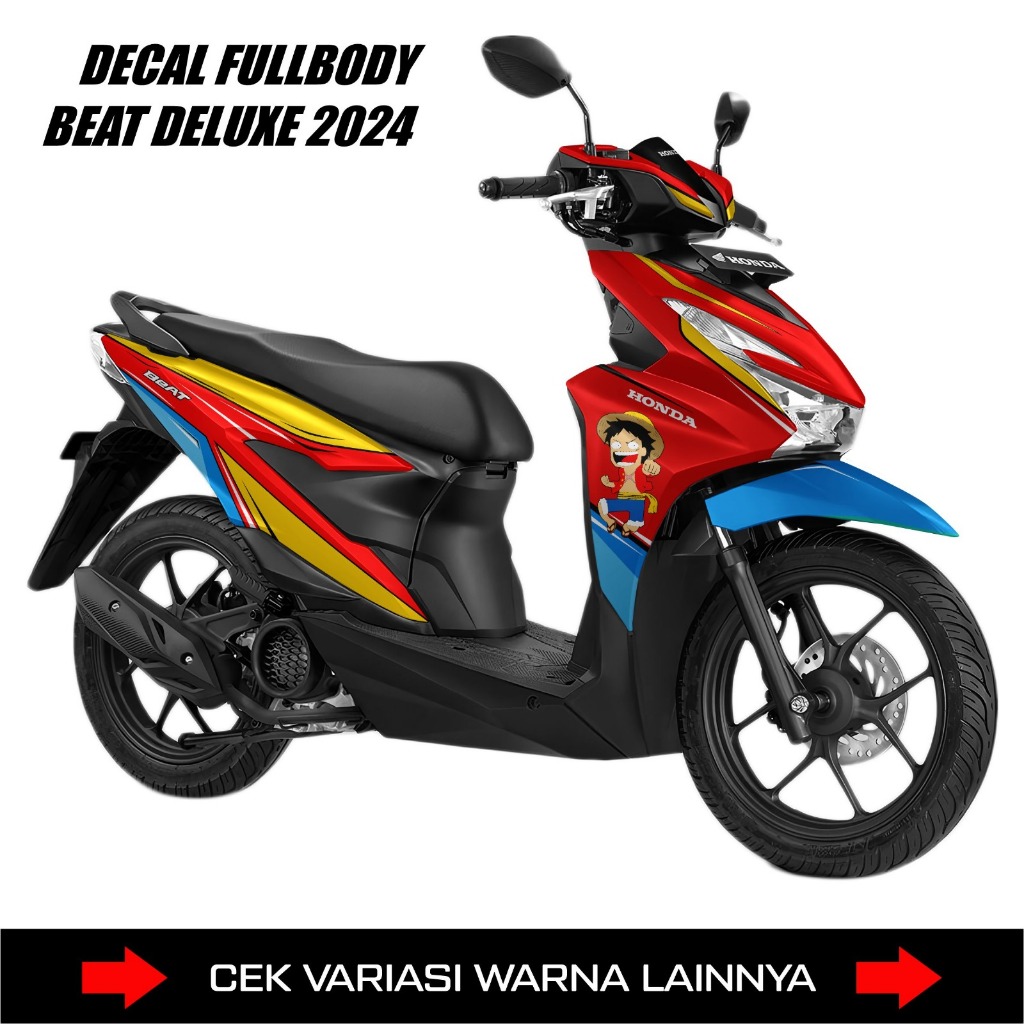 STIKER DECAL ALL NEW HONDA BEAT DELUXE STREET 2024 - 2025 GEN 2 / STICKER FULL BODY MOTOR BEAT NEW