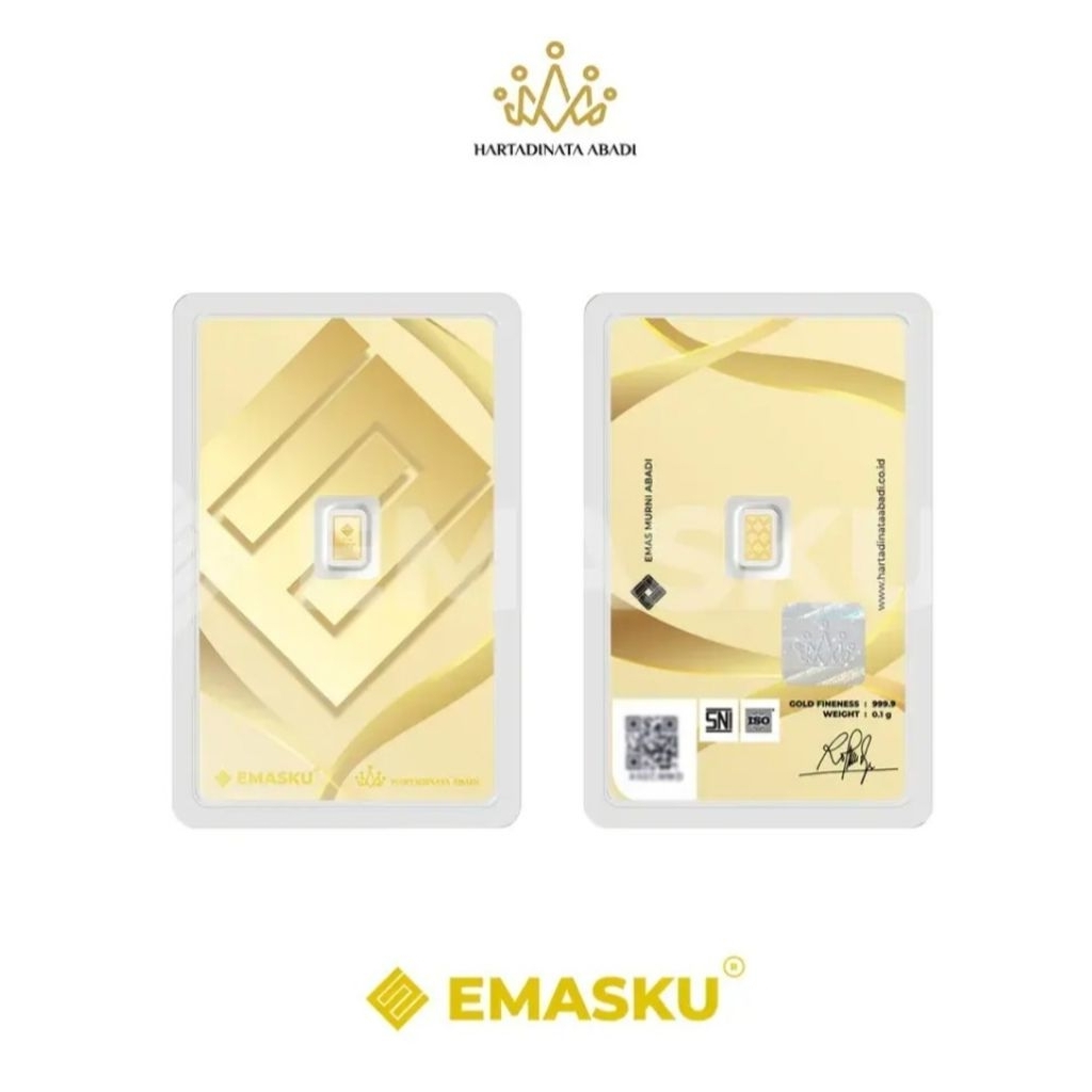 LOGAM MULIA EMASKU, LM HRTA, HARTADINATA GOLD EMAS 0.25 GRM