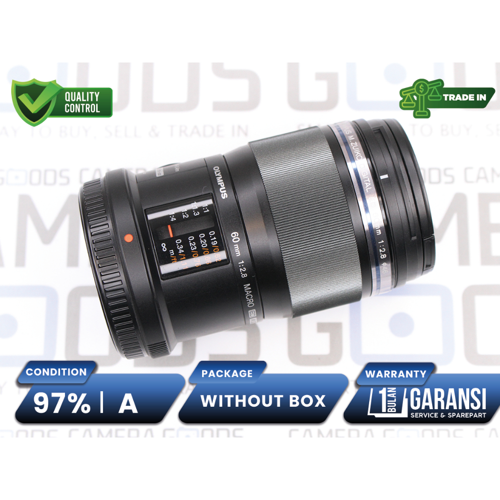 Lensa Olympus 60mm F2.8 Macro M.Zuiko Digital ED Lens Second Bekas Grade A - L250522