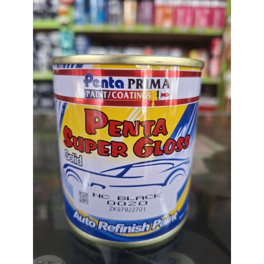 cat duco cat besi cat kayu NC PENTA SUPER GLOS BLACK 0020 kemasan 200ml