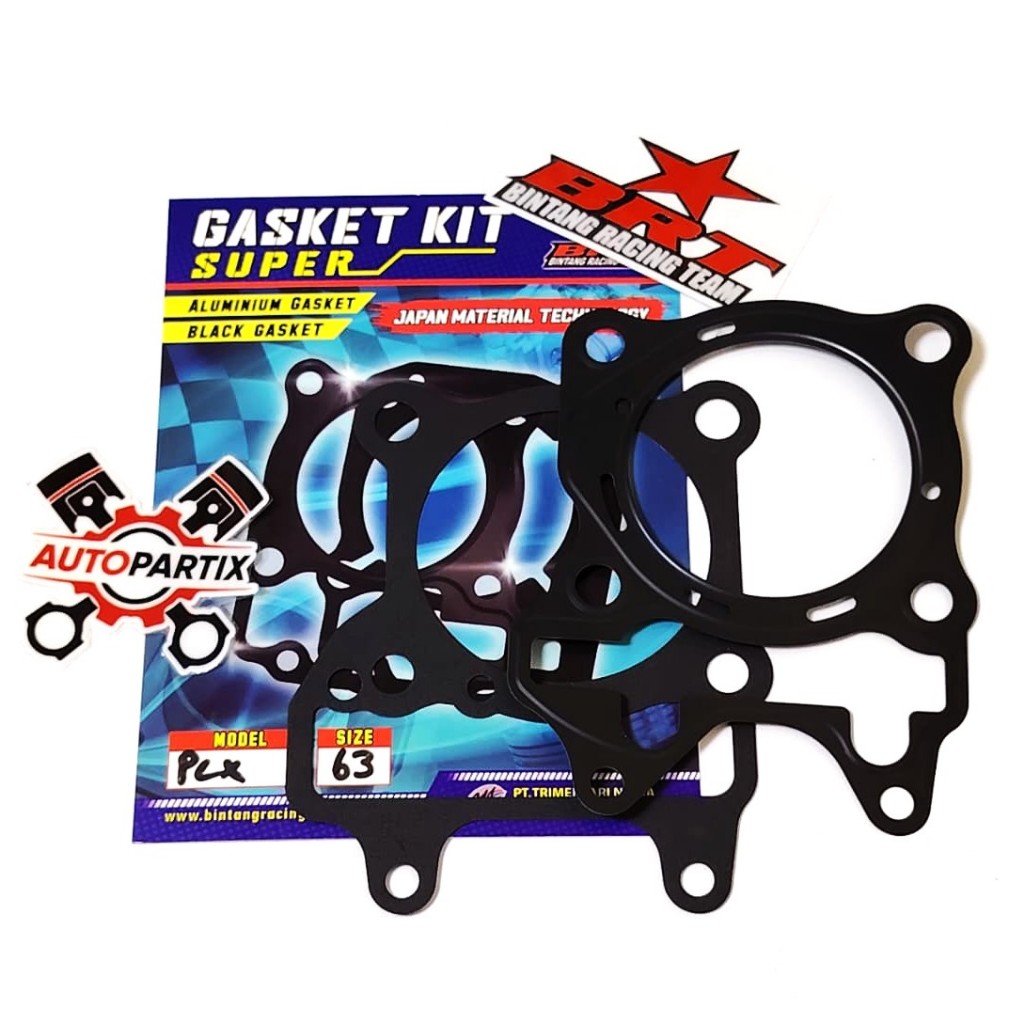 PAKING ATAS BAWAH BRT 63mm VARIO 125 VARIO 150 PCX 150 ADV 150 GASKET BRT PAKING BLOK HEAD VARIO PCX