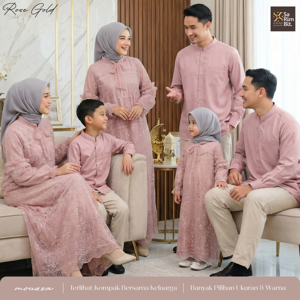Baju Seragam Pernikahan Brukat Premium / Family Set Sarimbit Couple Keluarga Terbaru Lebaran 2026
