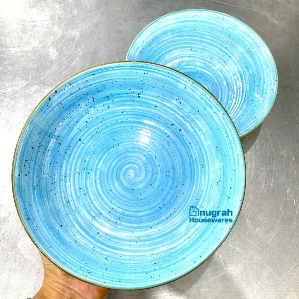 FORMIA Piring Keramik 8 Nara & Mangkok 7 Nara Blue