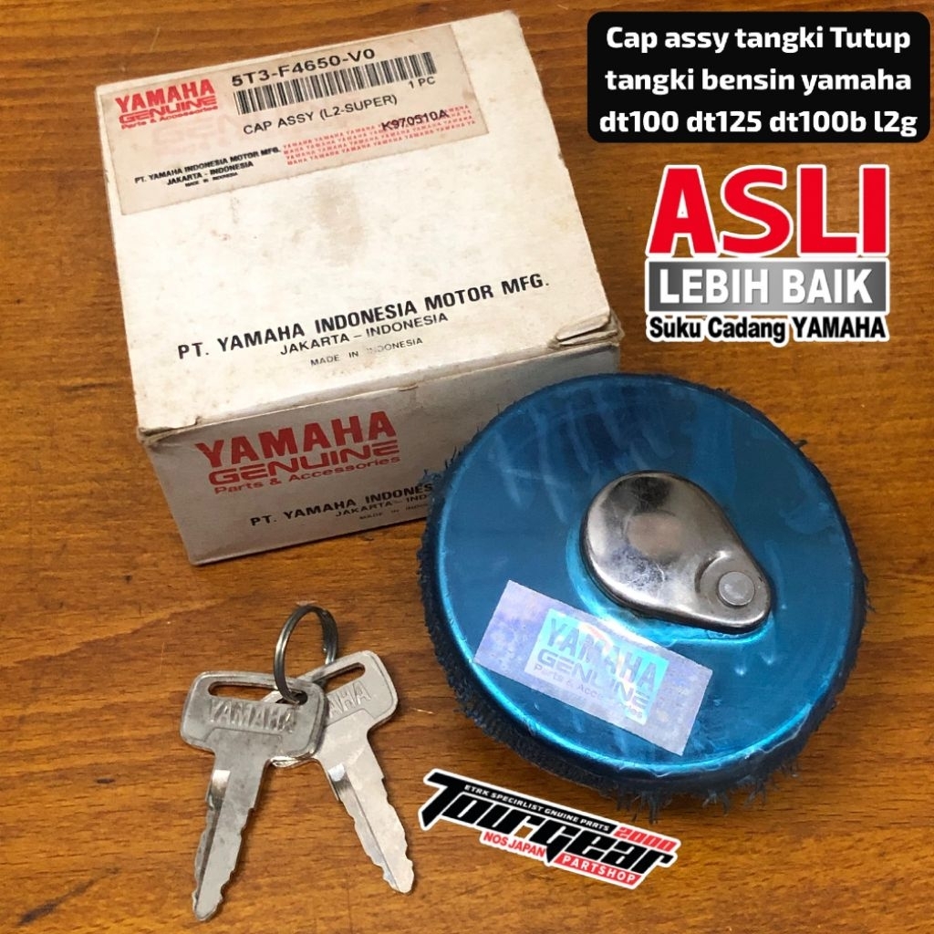 TUTUP TANGKI BENSIN CAP ASSY TENGKI YAMAHA DT100 DT125 DT100B L2G 5T3-F4650-V0