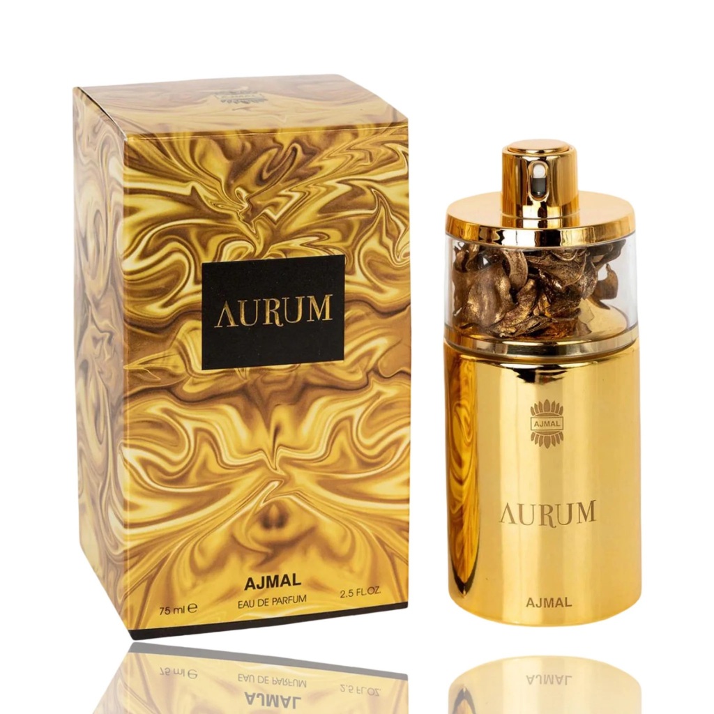 Ajmal Aurum Eau de Parfum 75ml - Unisex Floral Fruity Eau de Parfum Aroma Bunga Jeruk, Amber, Musk, 