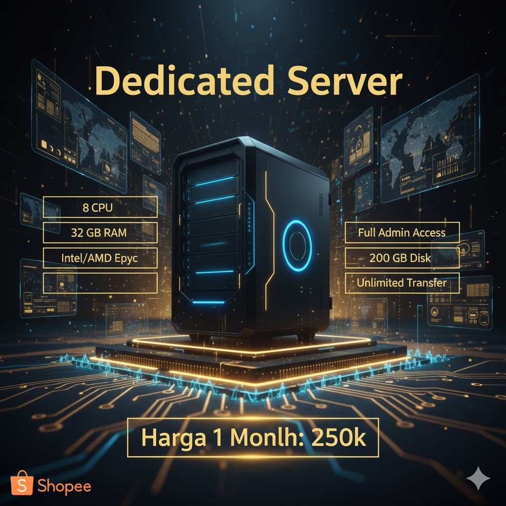 TITAN Series RDP/VPS 8 CPU 32GB RAM | High Performance | Garansi & Support