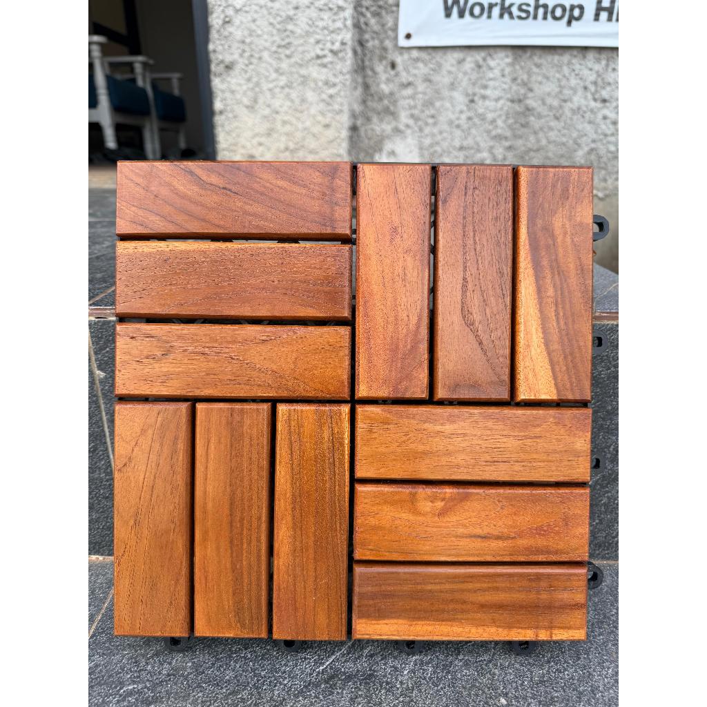 Parket decking tile kayu / lantai kayu / ubin kayu