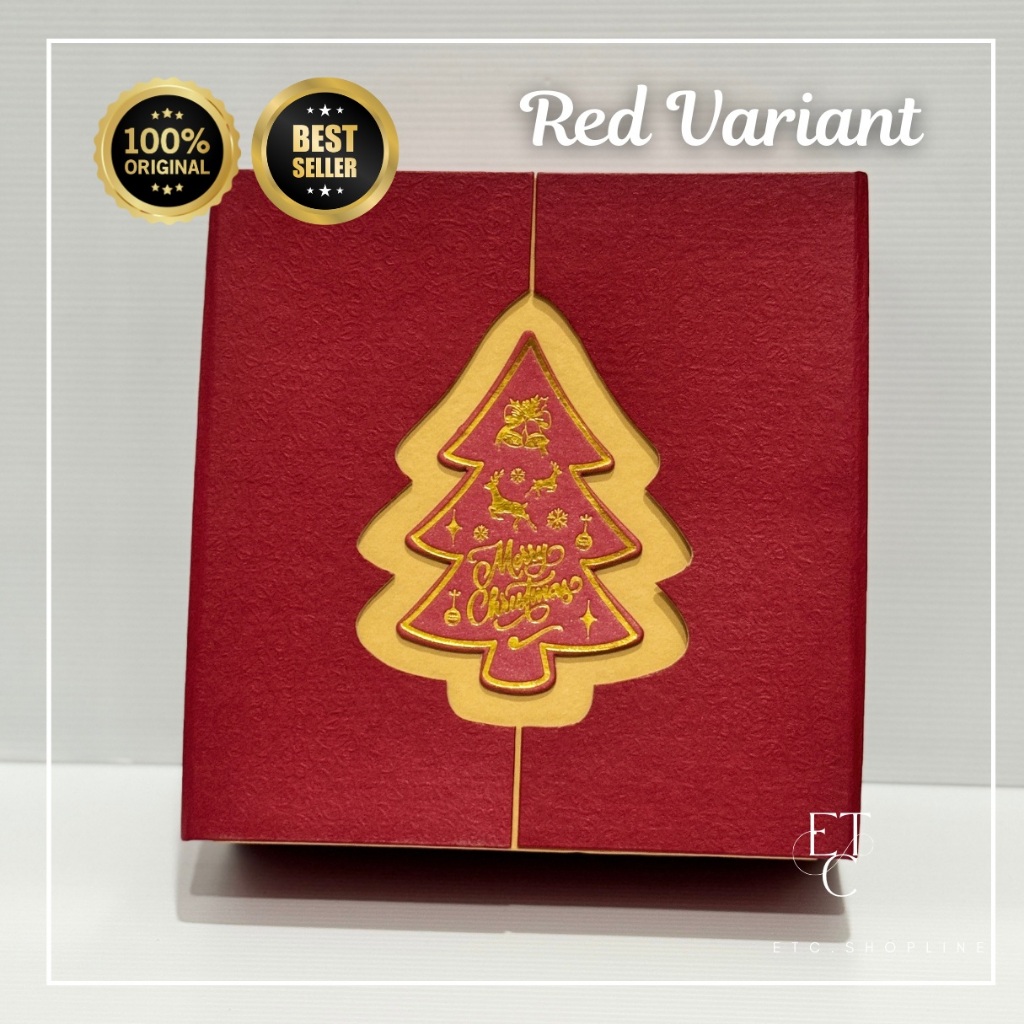 Box Kue Magnet Tengah 20x20x8cm | Kotak Lapis Legit Hardbox Tebal | Hampers Lebaran | Idul Fitri | I