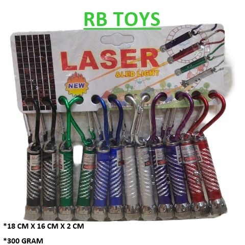 Laser Pointer Mainan Anak 12 PCS Satu Papan – Lampu LED Mini Cahaya Terang Murah Grosir