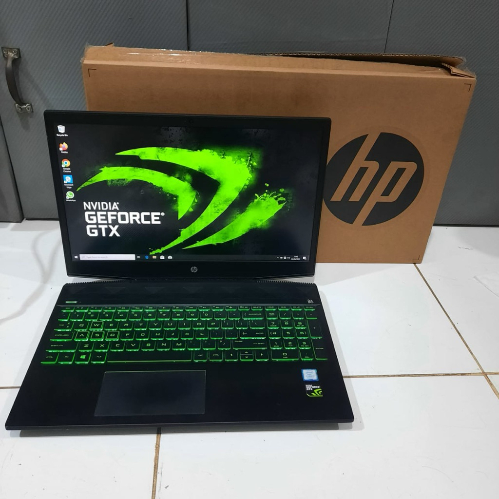 Laptop Second Laptop Gaming Hp Pavilion 15 - cx0194TX, Intel Core I7- 8750H, Gen 8Th, ###Double peny