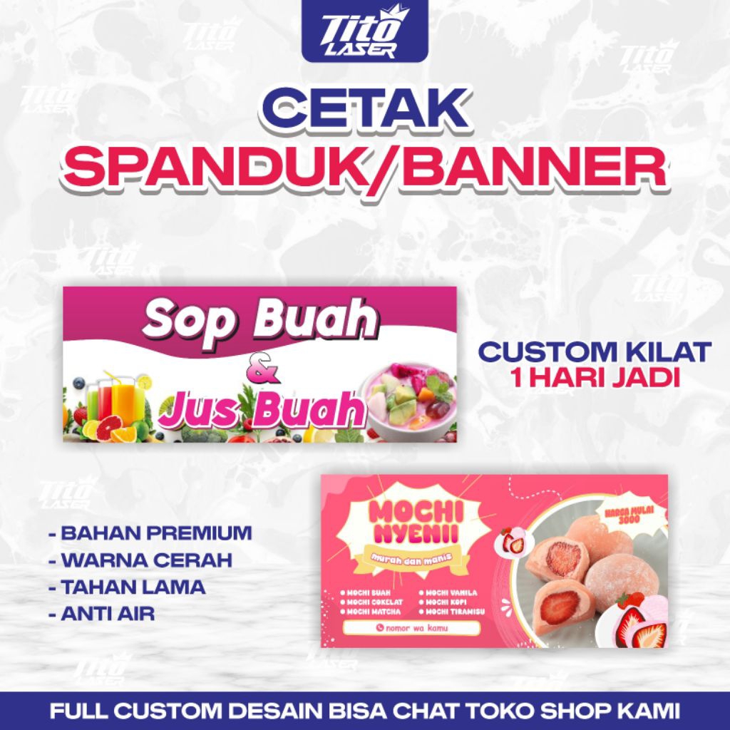 (SPANDUK/BANNER STAND USAHA) CETAK BANNER TERMURAH / CETAK BANNER MURAH / CETAK BANNER / CETAK SPAND