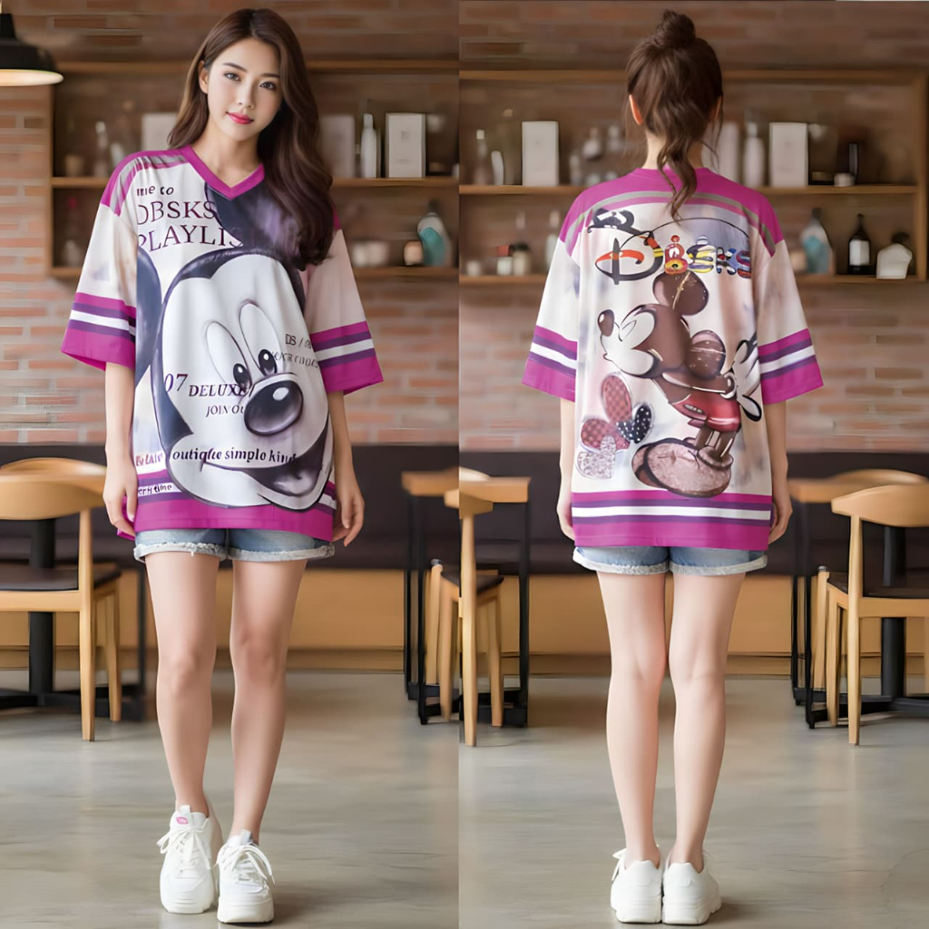 TIMOSE KAOS BASEBALL PRIA & WANITA OVERSIZE LINGKAR DADA 120 PANJANG 75 BAHAN JERSEY