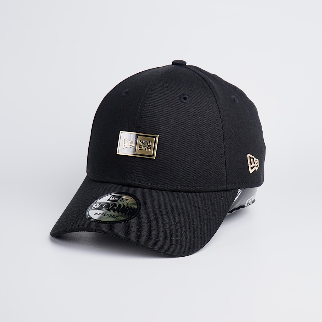 topi new era original badge metal black