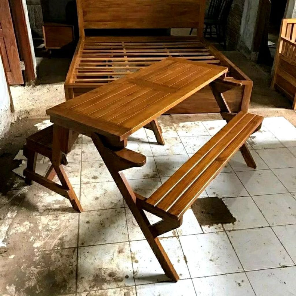 kursi magic kursi meja lipat kursi minimalis kursi lipat kayu jati