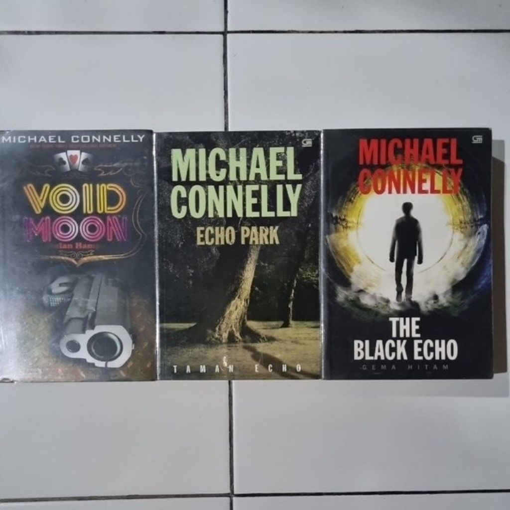 Novel Michael Connelly Preloved Original Terjemahan | Void Moon | Echo Park | The Black Echo |