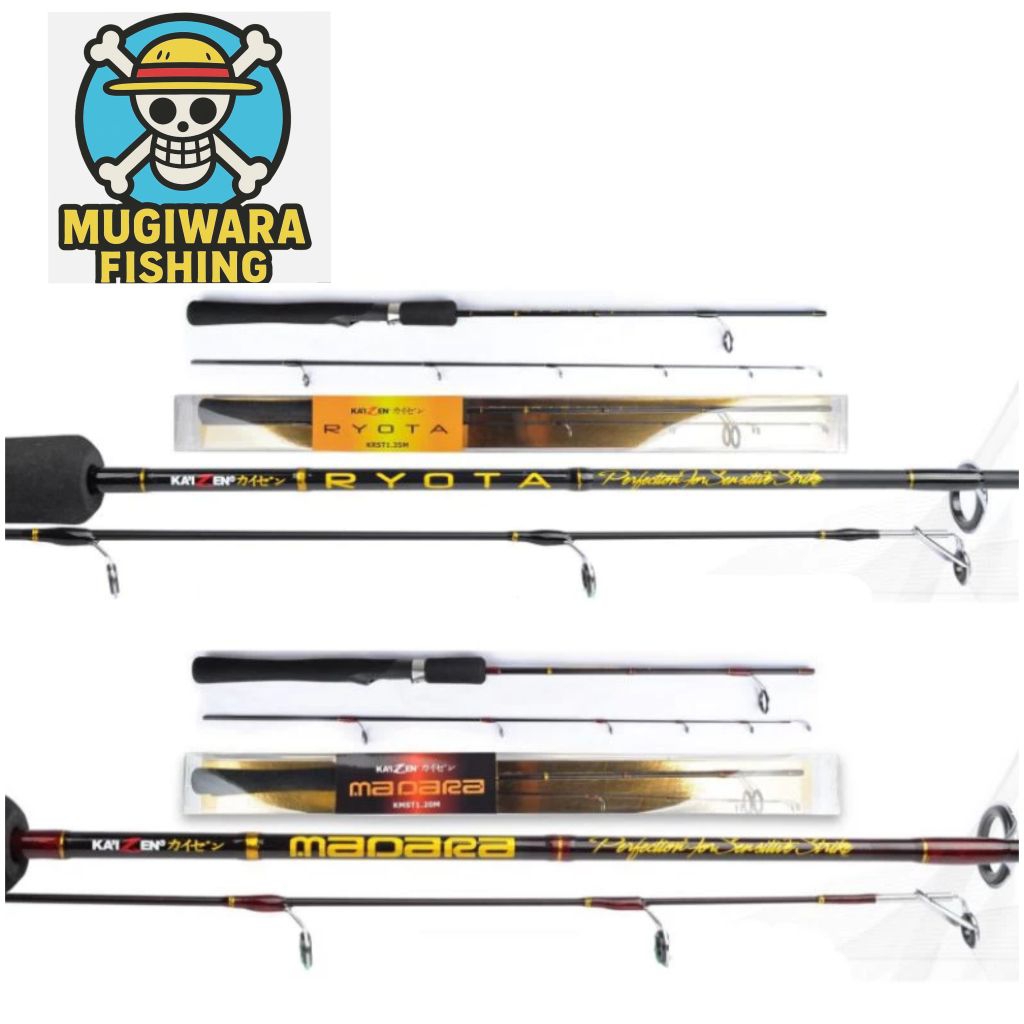 Joran KAIZEN MADARA / RYOTA 120M - 180CM | Solid Carbon | Joran Harian | ikan Mas | alat pancing ori