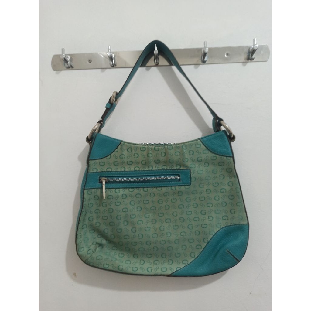 PLVD TAS BAHU WANITA WARNA HIJAU TOSCA MERK GOBELLINI