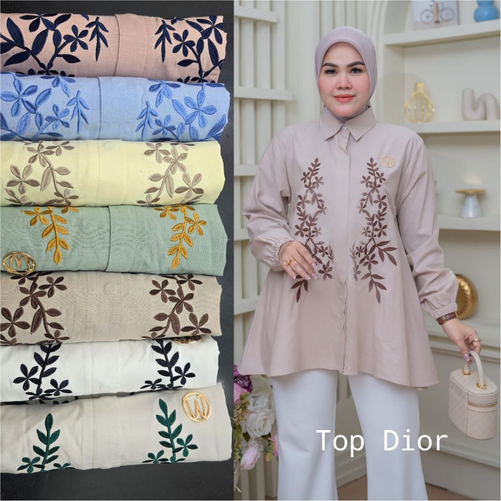 Top Dior Winody Update Fashion Terbaru Winody Atasan Wanita Kekinian Hijab friendly 2025