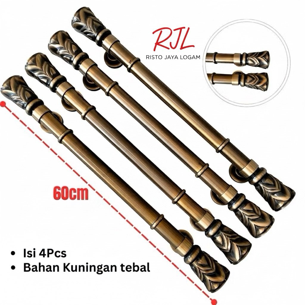handle pintu minimalis 60cm gagang pintu rumah pegangan pintu 2 stainless kuningan