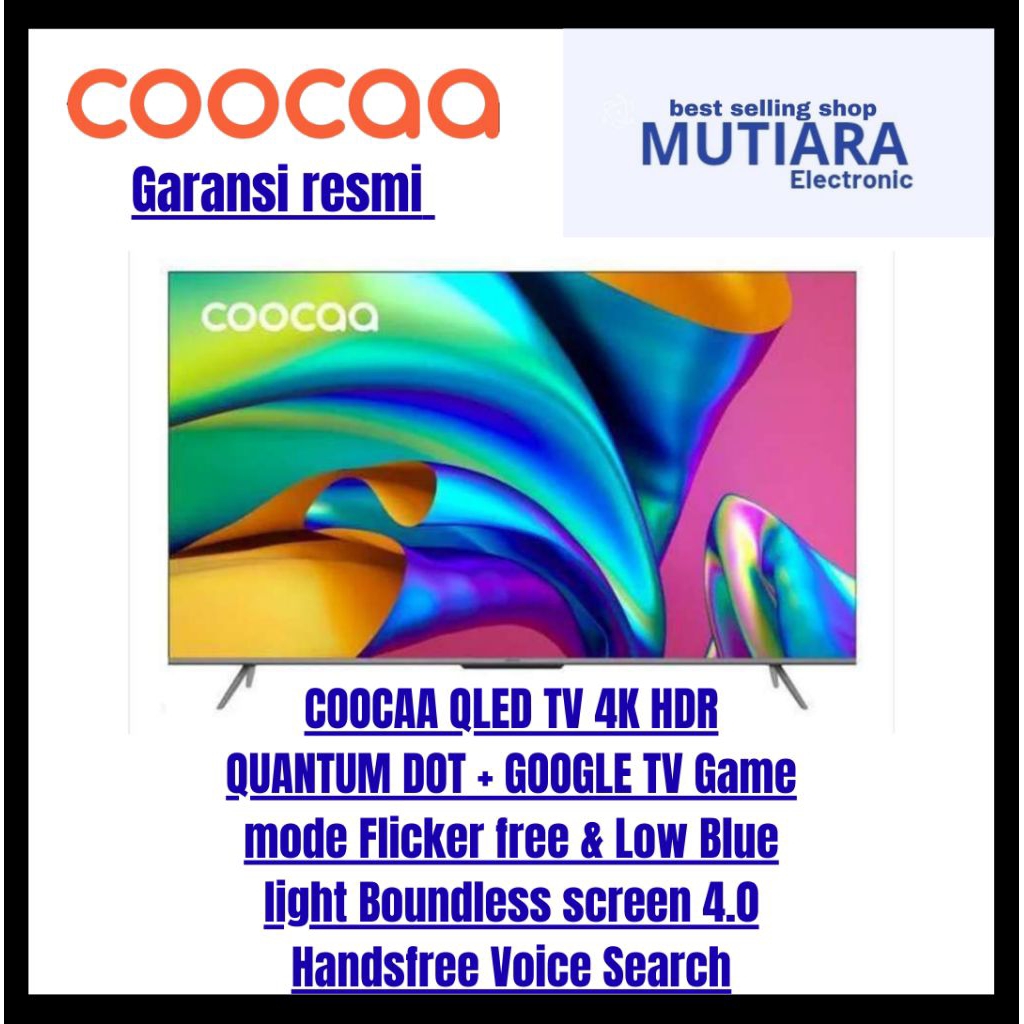 COOCAA 50Y72 PRO 4K QLED GOOGLE TV 50 INCH