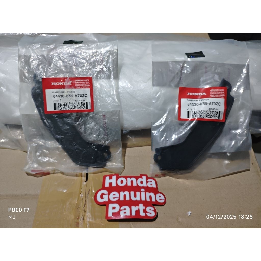 64430K59A70ZC & 64330K59A70ZC / GARNISH KIRI & KANAN VARIO 125 & 150 LED NEW SERI K60R & K59J