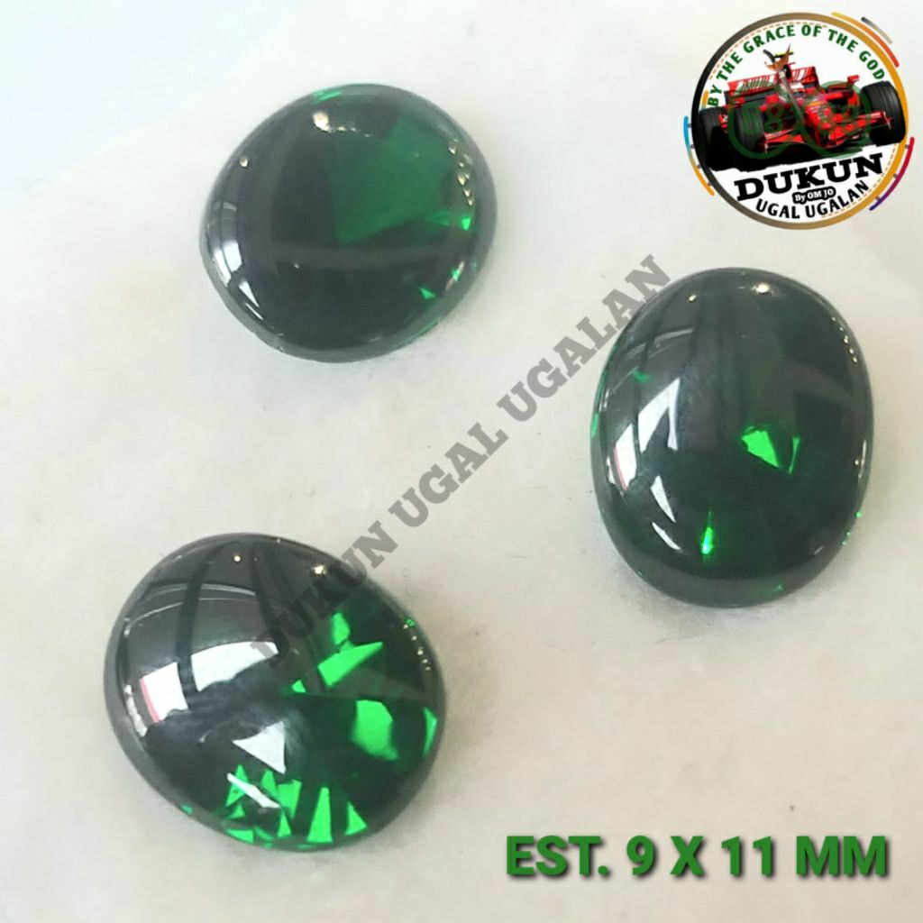 Grand Collector Selection Batu Permata Green Emerald Bangkok 9 Mohz Top Lustre Glow Istimewa