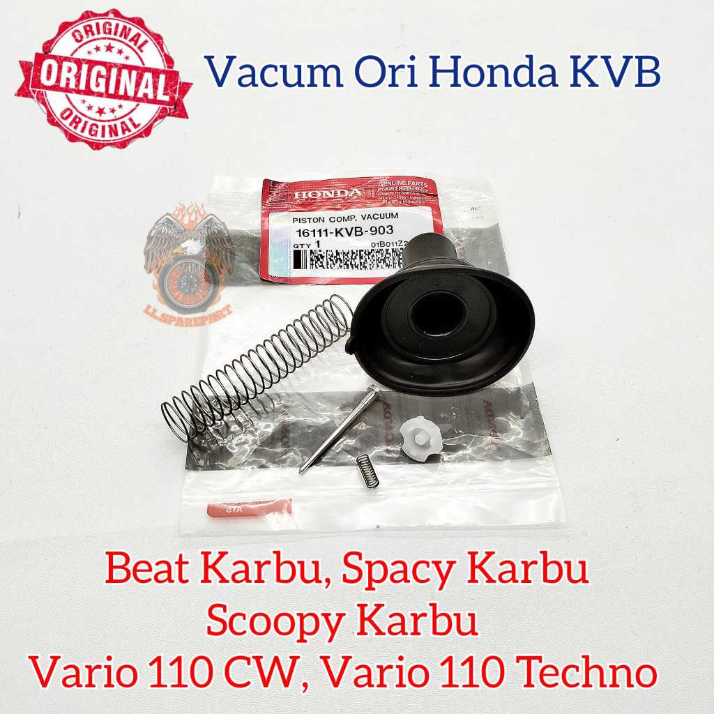 Original Karet Vacum Honda KVB Beat Scoopy Spacy Karbu Vario 110 CW Vakum Assy Karburator Ori AHM
