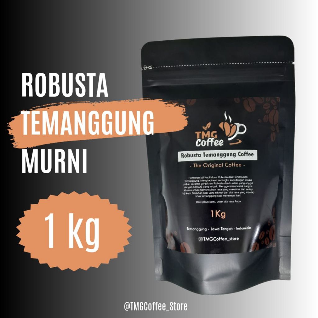 1kg Kopi Robusta Temanggung Bubuk Murni