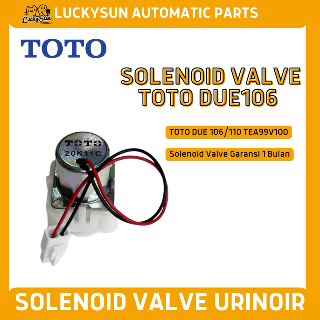 Solenoid Selenoid Valve Urinoir Urinal TOTO DUE106 DUE110 DUE870 TEA99V100 Baru