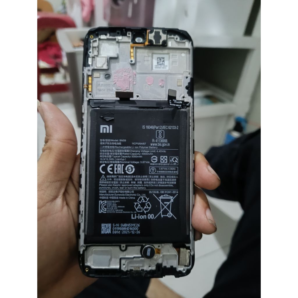 lcd plus frem xiaomi redmi note 10s dan redmi note 10 ori copotan