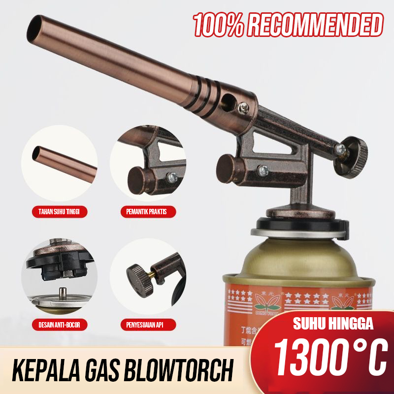 Kepala Gas Flame Gun Gas Torch BBQ Blow Torch Besi Kuningan Tembaga Las Besi