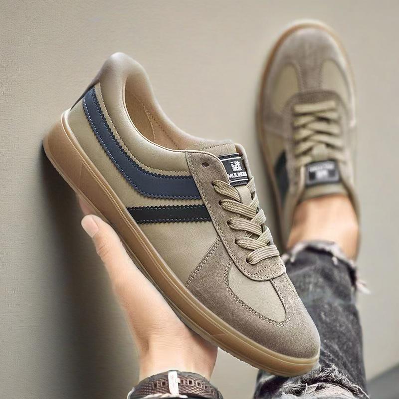 Sepatu Pria Baru Sneaker Slip On Kasual Gaya Korea Trendy Modis Sepatu Ringan yang Nyaman Cocok Lari