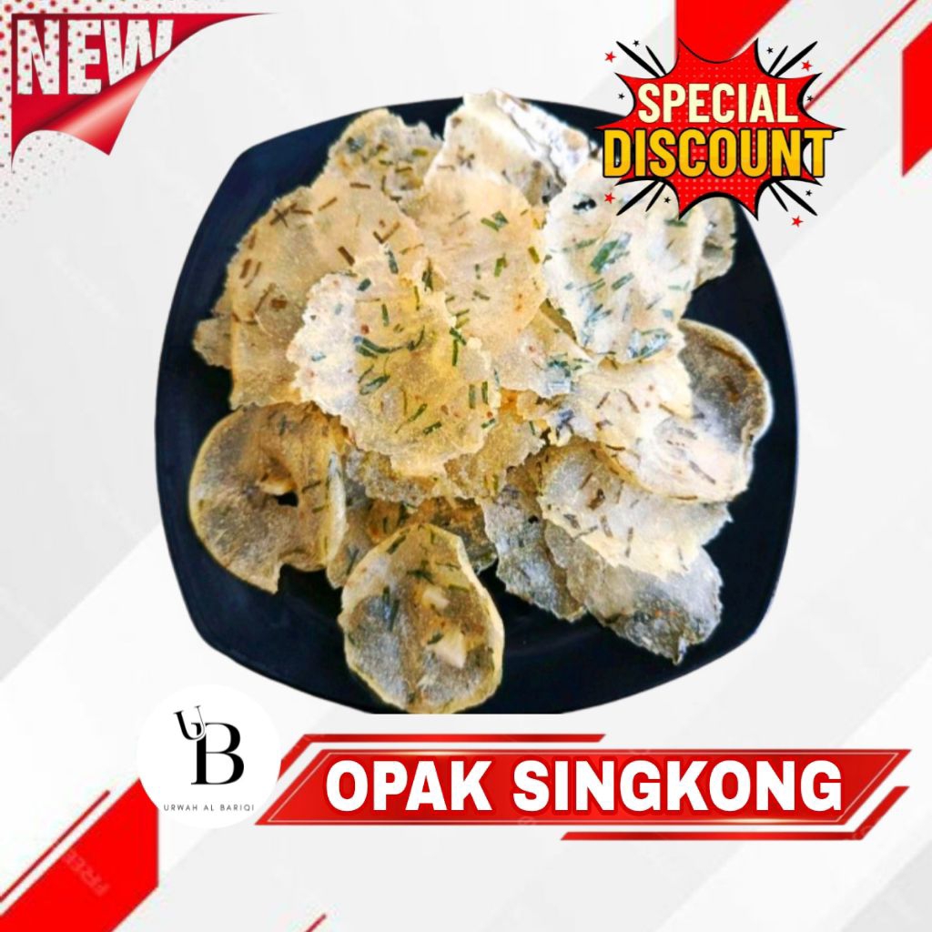 Makanan Ringan Opak Singkong Mentah Enye Singkong Opak Mentah Gurih