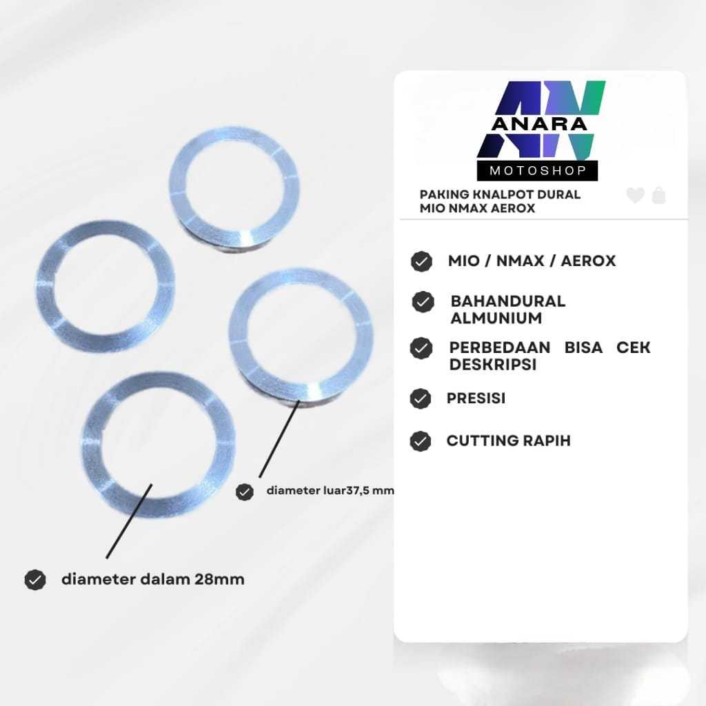 paking knalpot dural mio paking knalpot mio sporty mio smile bahan dural