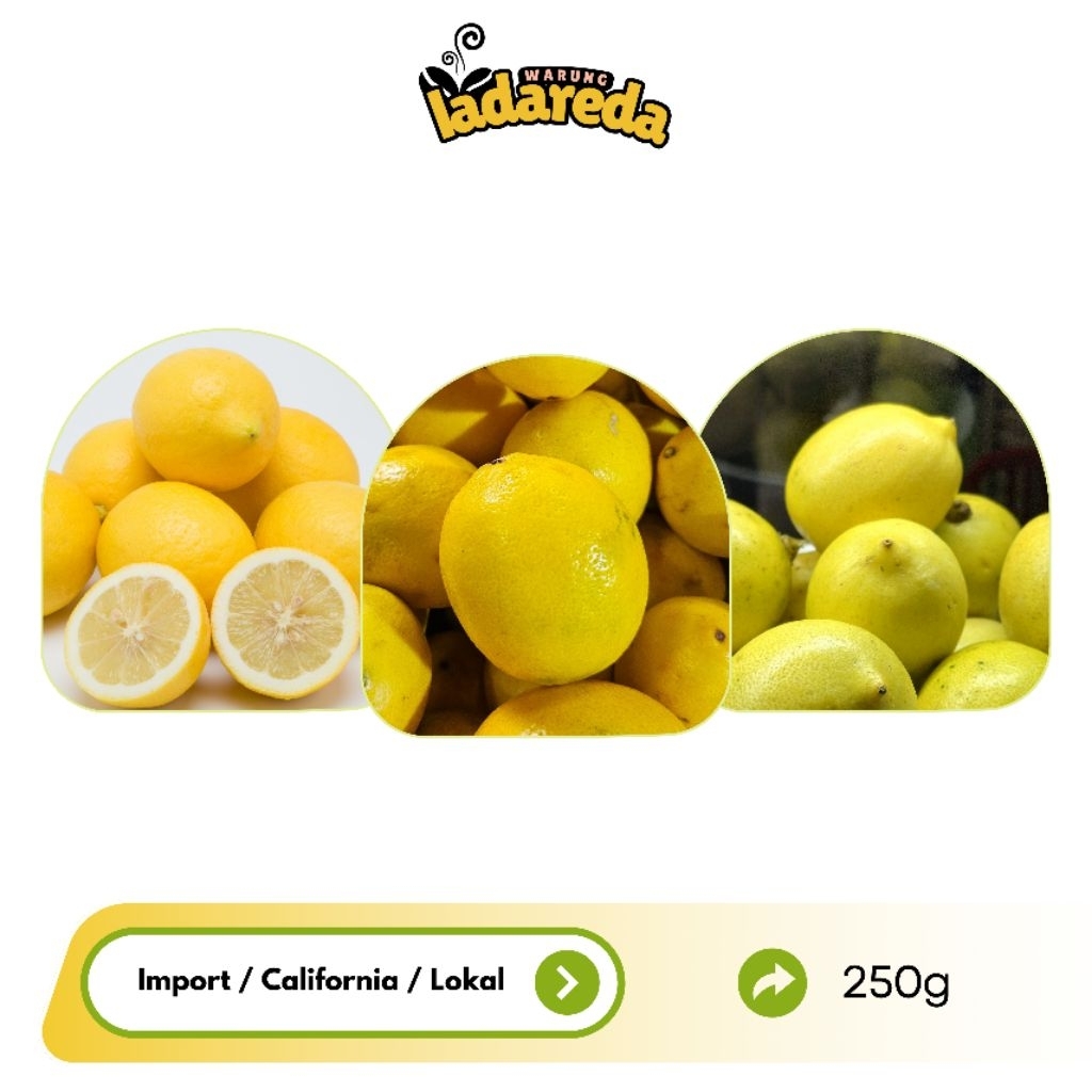Jeruk Lemon California Import Lokal - ±500g