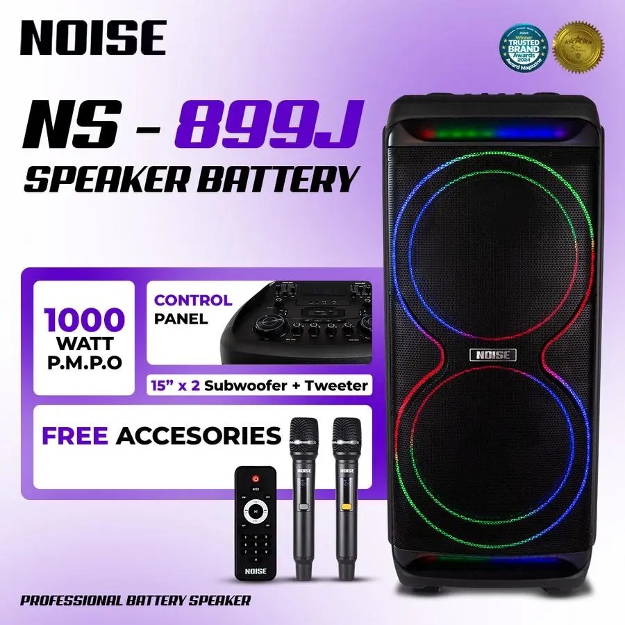 SPEAKER KAROKE NOISE 15IN DOUBLE 899J | SALON PORTABLE MEETING 15 IN 899 J INC INCH